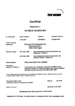 Hörmann - Certifikát