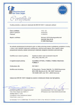 Hörmann - Certifikát